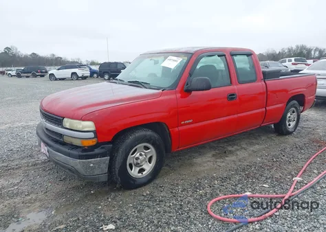 2002 Chevrolet Silverado 1500 from USA, damaged, VIN 2GCEC19W221425091